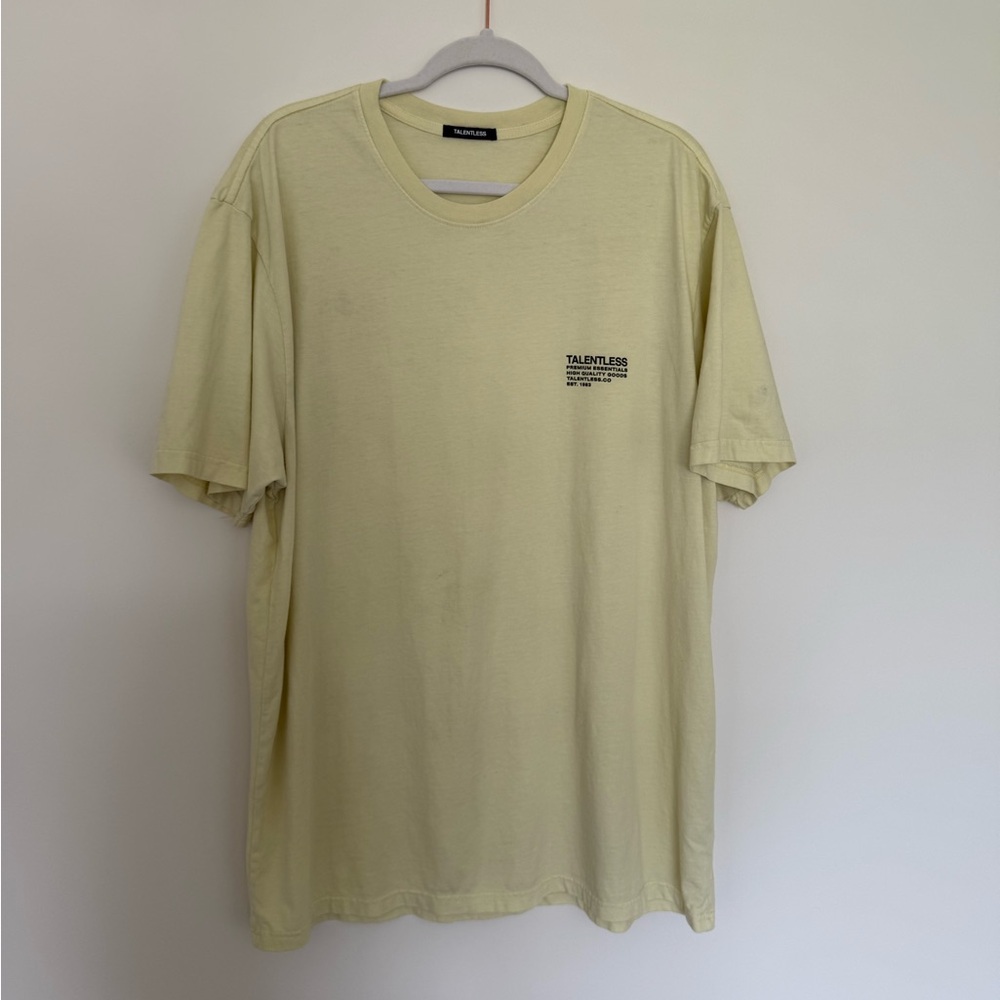 TALENTLESS Yellow Short Sleeve Tee